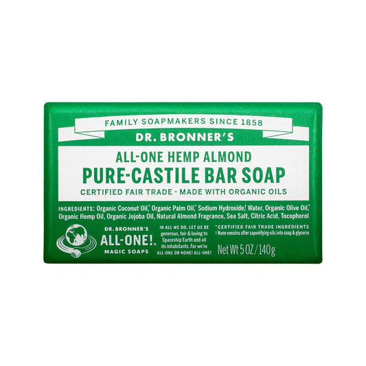 DR BRONNERS Soap Bar Pure Castile Hemp Almond 140g