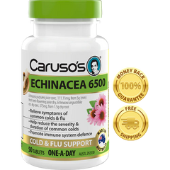 Carusos Natural Health Echinacea 6500 50 Tablets