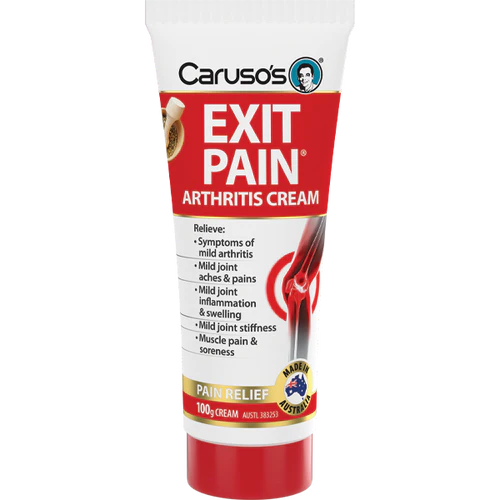Carusos Natural Health Exit Pain Arthritis Cream 100g