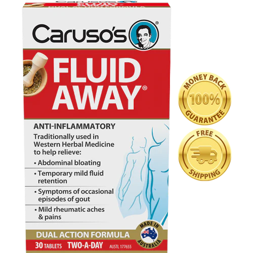 Carusos Natural Health Fluid Away 30 Tablets