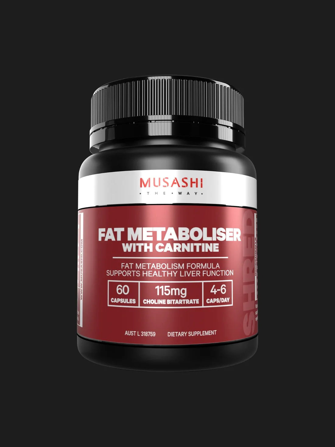 Musashi FAT METABOLISER WITH CARNITINE 60c