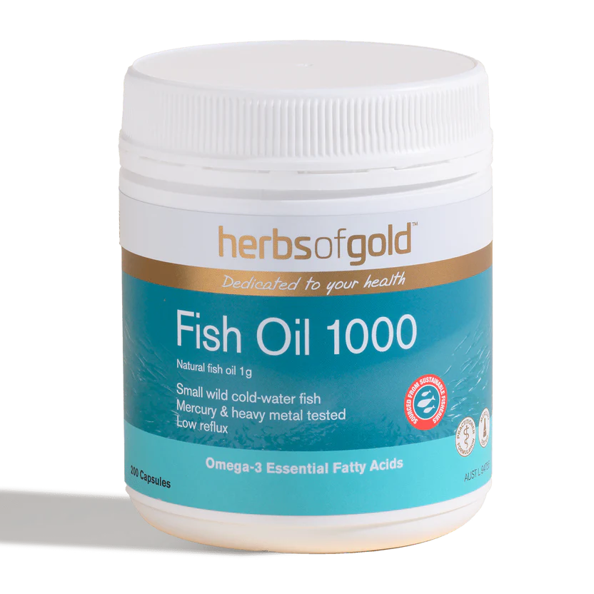 HERBS OF GOLD Fish Oil 1000 200c