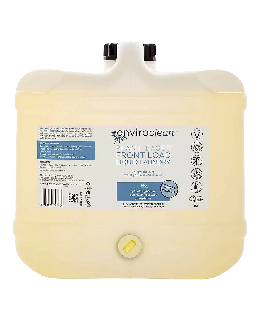 ENVIROCLEAN Plant Based Liquid Laundry Front Load