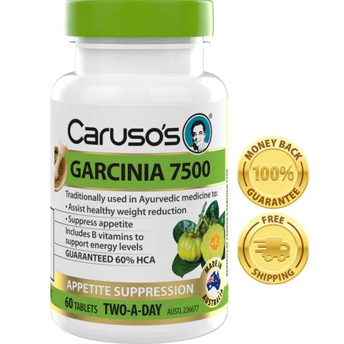 Carusos Natural Health Garcinia 7500mg 120 Tablets