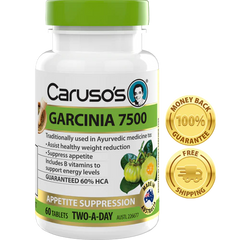 Carusos Natural Health Garcinia 7500mg 120 Tablets