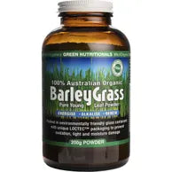 GREEN NUTRITIONALS Barleygrass 100% Australian Organic 200g