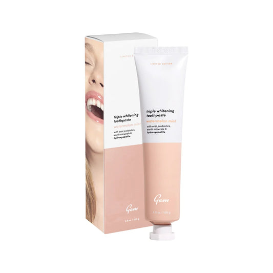 GEM Toothpaste Triple Whitening Watermelon Mint 100g