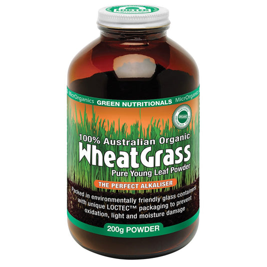 GREEN NUTRITIONALS Organic Australian WheatGrass Powder 200g