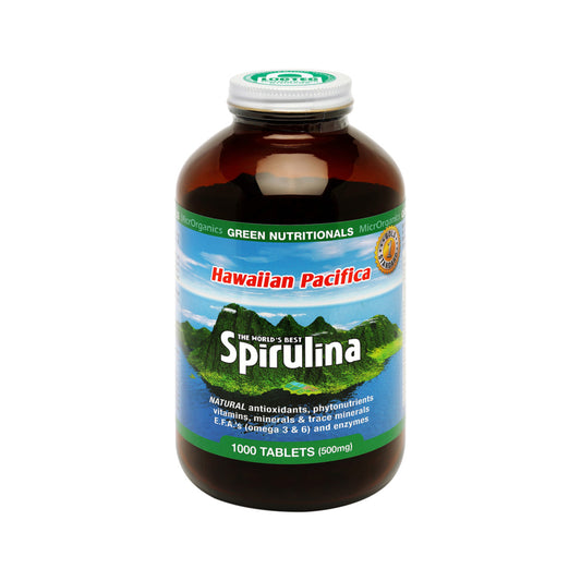 GREEN NUTRITIONALS Hawaiian Pacifica Spirulina 500mg