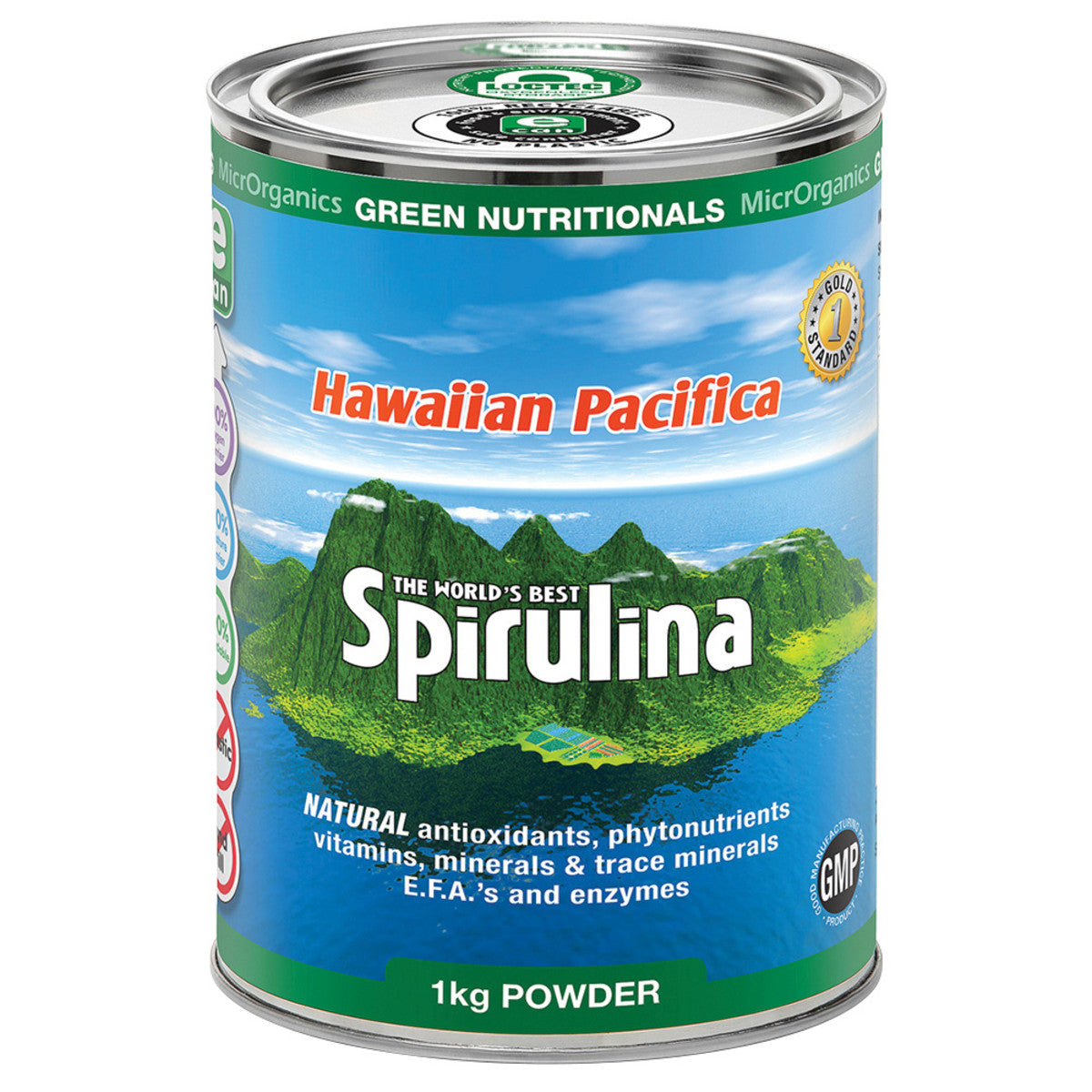 Green Nutritionals Hawaiian Pacifica Spirulina Powder