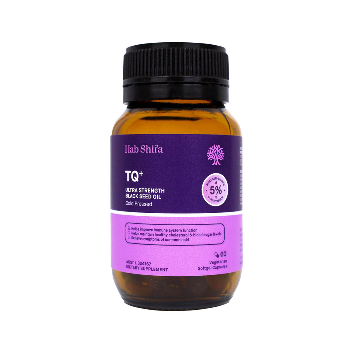 HAB SHIFA TQ+ Ultra Strength Black Seed Oil Cold Pressed Caps