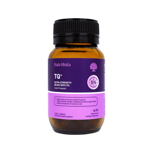 HAB SHIFA TQ+ Ultra Strength Black Seed Oil Cold Pressed Caps