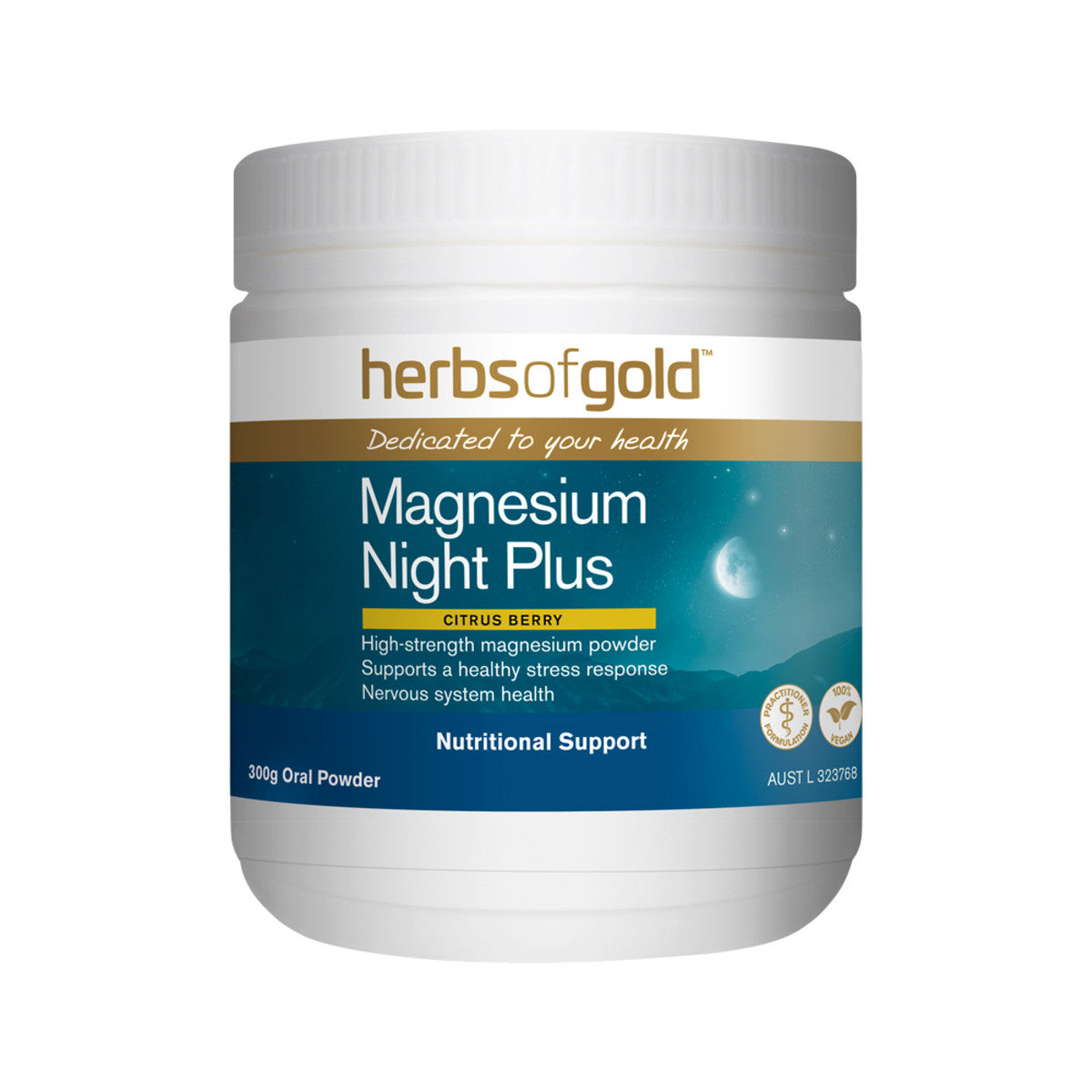 HERBS OF GOLD Magnesium Night Plus (Citrus Berry) Oral Powder