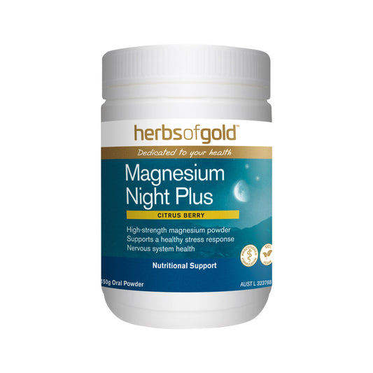 HERBS OF GOLD Magnesium Night Plus (Citrus Berry) Oral Powder