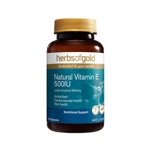 HERBS OF GOLD Natural Vitamin E 500IU