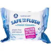 NATRACARE Moist Tissues Safe To Flush 30pk