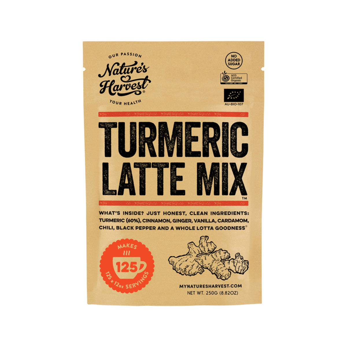 Nature's Harvest Organic Turmeric Latte Mix