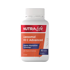 NutraLife Liposomal Vit C Advanced with Vitamin D & Zinc