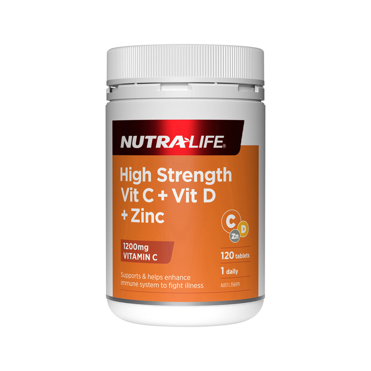NutraLife High Strength Vit C + Vit D + Zinc