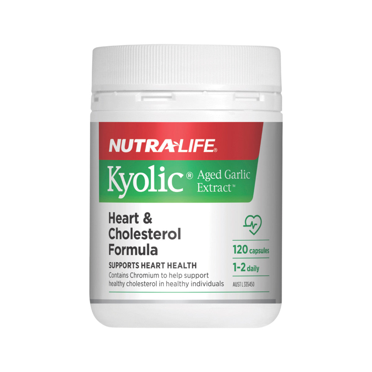 NUTRALIFE Kyolic (Aged Garlic Extract) Heart & Cholesterol Formula