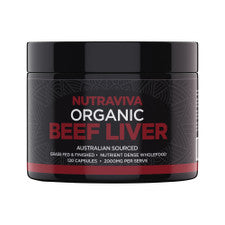 NUTRAVIVA Organic Beef Liver 120c