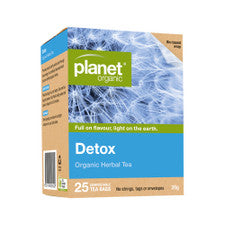 PLANET ORGANIC Organic Detox Herbal Tea x 25 Tea Bags