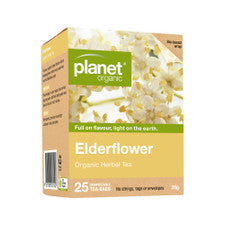 PLANET ORGANIC Organic Elderflower Herbal Tea x 25 Tea Bags