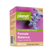 PLANET ORGANIC Organic Female Balance Herbal Tea T/Bags x25