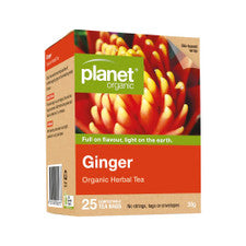 PLANET Organic Ginger Herbal Tea T/Bags x25