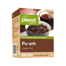 PLANET ORGANIC Organic Pu-erh Tea x 25 Tea Bags