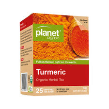 PLANET Turmeric Organic Herbal T/Bags x25