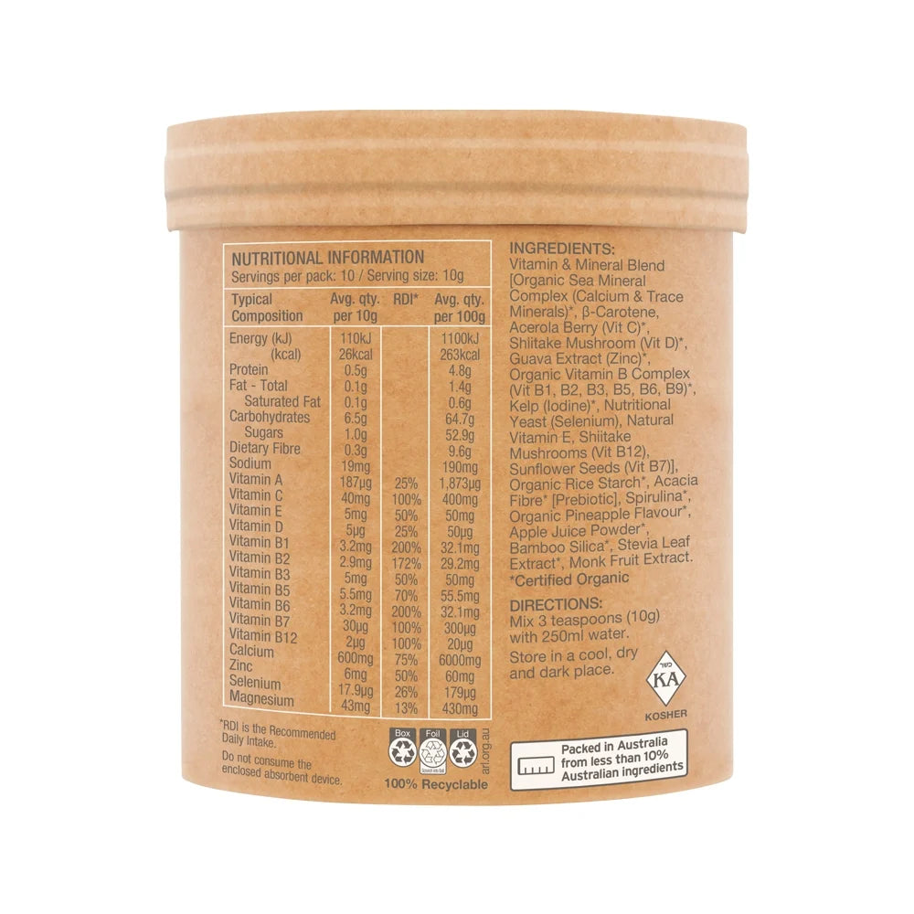 AMAZONIA Multivitamin Organic Pineapple 100g