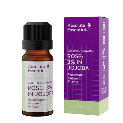 Absolute Essential Rose Oil 3% in Jojoba Org