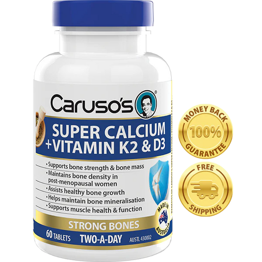 CARUSOS Super Calcium + Vitamin K2 & D3 60t