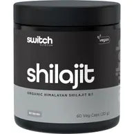 SWITCH NUTRITION Shilajit Organic Himalayan Shilajit 8:1 60 Caps