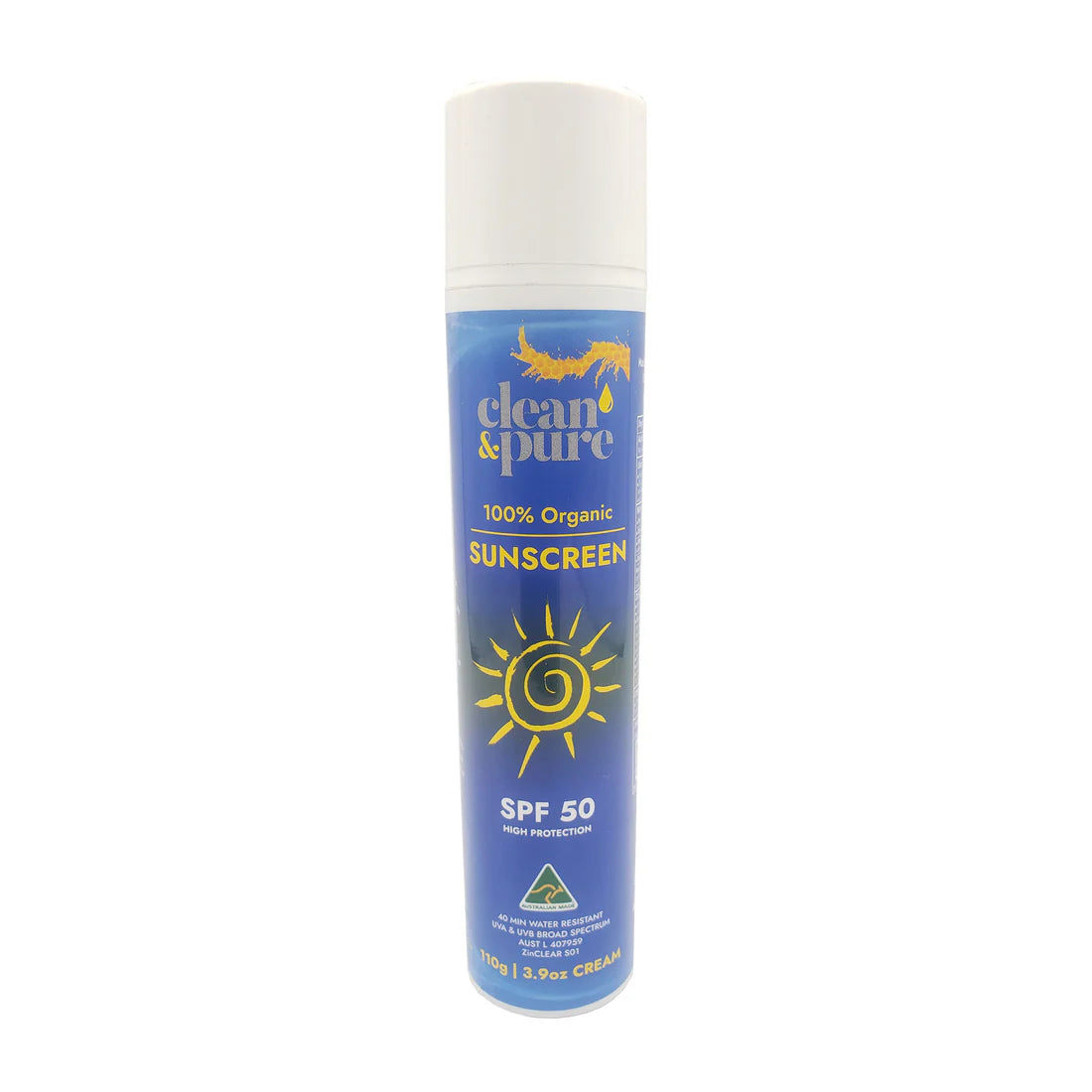 CLEAN AND PURE Sunscreen Organic Vegan SPF 50