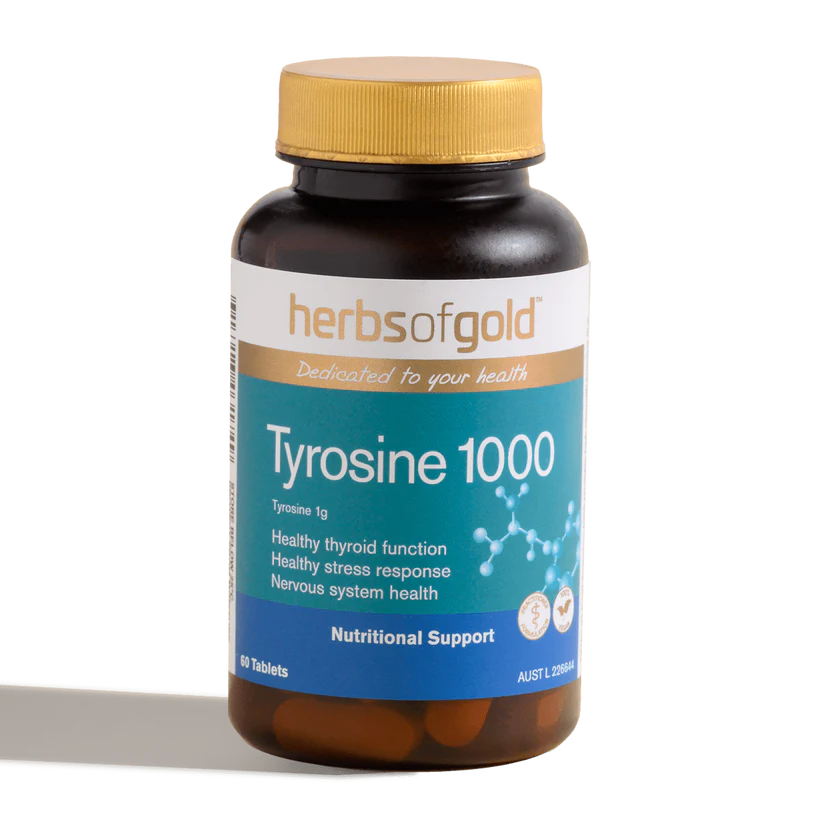 HERBS OF GOLD Tyrosine 1000 60t