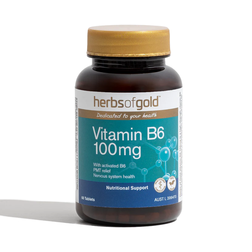 Herbs of Gold Vitamin B6 100mg