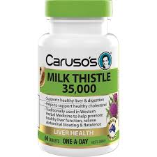 Carusos Natural Health Milk Thistle 60 Tablets