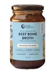 NUTRAORGANICS Bone Broth Beef Deeply Nourishing Concentrate Natural Beef 390g