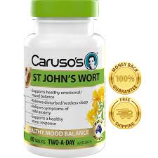 Carusos Natural Health St Johns Wort 60 Tablets