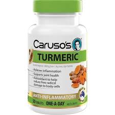 Carusos Natural Health Turmeric 50 Tablets
