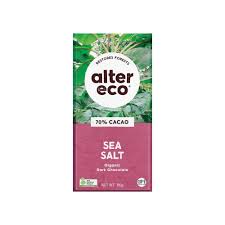 Alter Eco Organic Dark Chocolate Sea Salt
