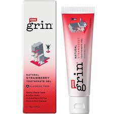 kids Grin Strawberry Natural Toothpaste 70g