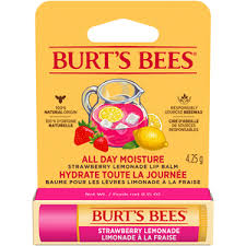 BURTS BEES Moisturising Lip Balm Strawberry Lemonade