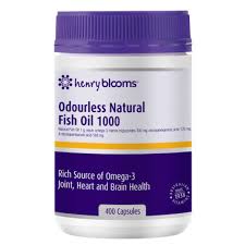 Henry Blooms Odourless Natural Fish Oil 1000