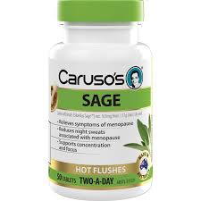 Carusos Natural Health Sage 50 Tablets