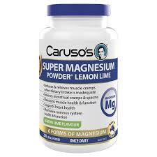 Carusos Natural Health Super Magnesium Powder Lemon & Lime 250g