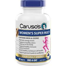 Carusos Natural Health Womans Super Multi 60 Tablets