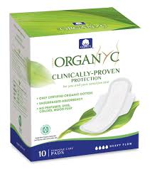 OYC Organic Ultra Thin Pads Heavy Wings 10's